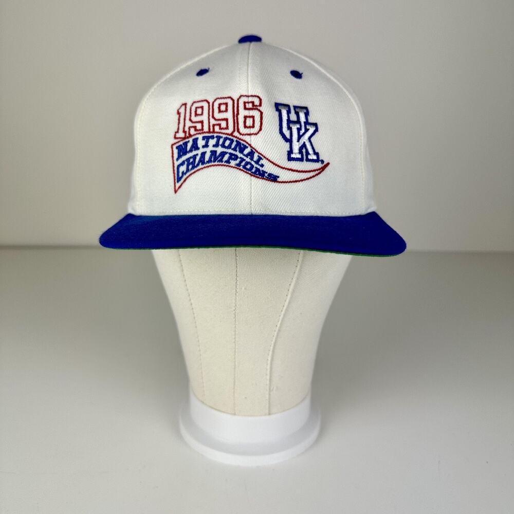 Vtg KENTUCKY WILDCATS Basketball NCAA 1996 National Champions Snapback Hat Cap